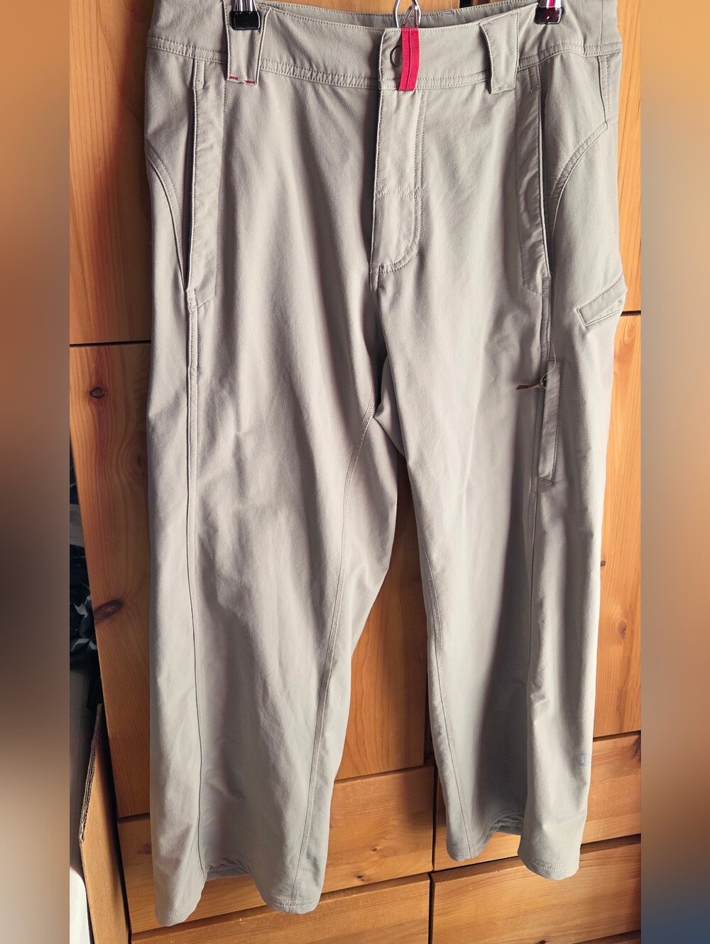 Lululemon Men's Sand Coloured Stretch Hiking Pants Size 34